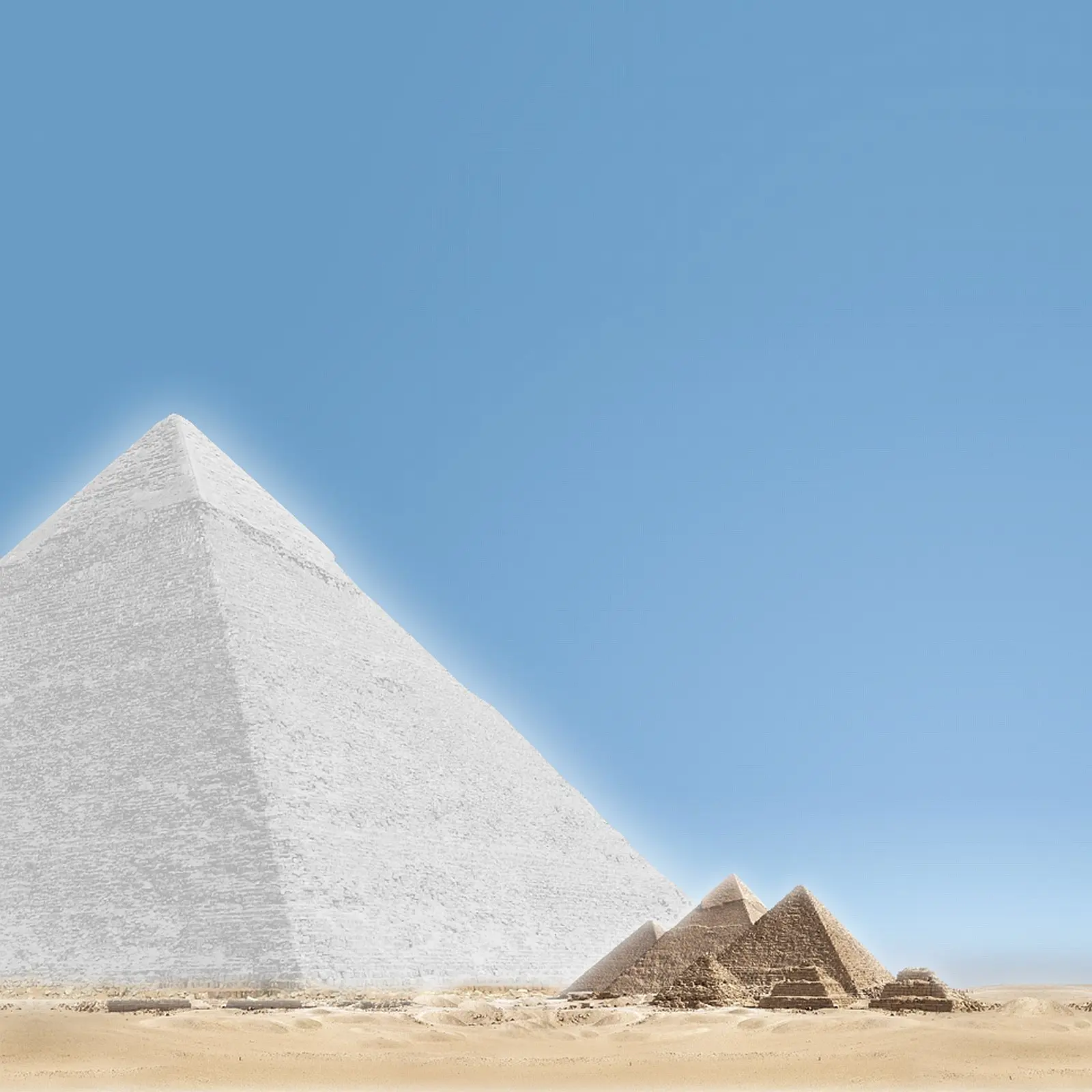 white pyramid